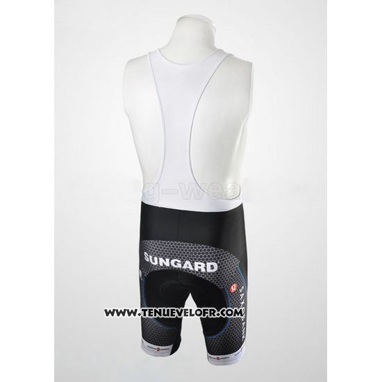 2010 Maillot Ciclismo Saxo Bank Noir et Blanc Manches Courtes et Cuissard